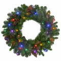 Aparato 26 in.  LED Prelit Decorated Multi Mixed Cedar Pine Wreath, 4PK AP2514988